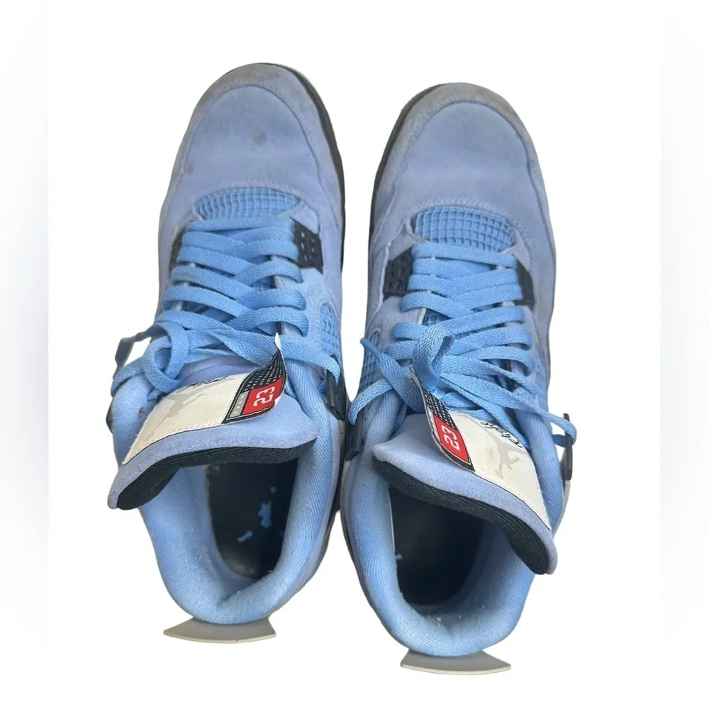 Air Jordan 4 Retro University Blue Nike Athletic Shoes 12 Mens